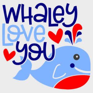 Whaley Love You - Softstyle™ adult ringspun t-shirt Design