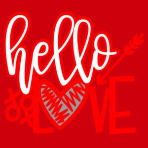 Hello Love - Varsity Hoodie Design