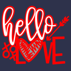 Hello Love - Softstyle™ women's ringspun t-shirt Design