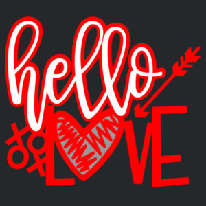 Hello Love - Softstyle™ adult ringspun t-shirt Design