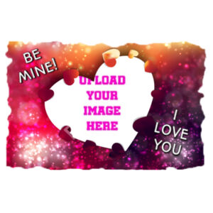 Valentines I love you - Medium Rectangle Photo Slate Design