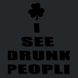 I see drunk people - Softstyle® women's deep scoop t-shirt Design