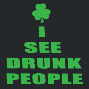 I see drunk people - Softstyle™ v-neck t-shirt Design