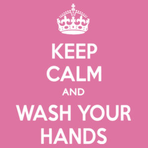 Keep Calm and Wash Your Hands - Softstyle™ women's ringspun t-shirt Design