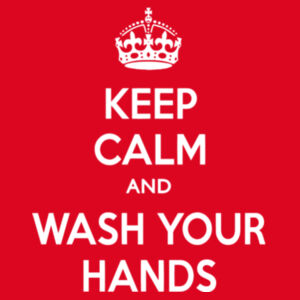 Keep Calm and Wash Your Hands - Softstyle™ adult ringspun t-shirt Design
