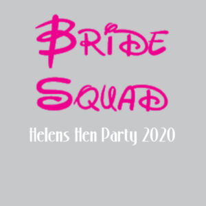 Disney Bride Squad Hen T-shirt - Softstyle™ women's v-neck t-shirt Design