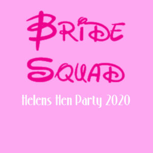 Disney Bride Squad Hen T-shirt - Lady-fit strap tee Design