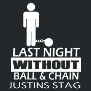 Last night without the ball and chain  - Softstyle™ v-neck t-shirt Design