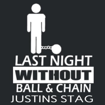 Last night without the ball and chain  - Softstyle™ v-neck t-shirt Design