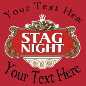 Stag Night Customisable  - Softstyle™ adult ringspun t-shirt Design