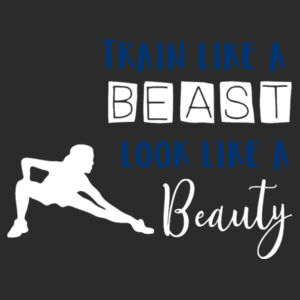 Train Like A Beast - Girlie cool vest Design