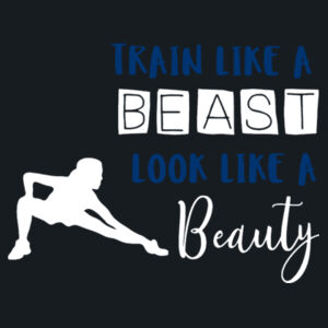 Train Like A Beast - Girlie cool vest Design