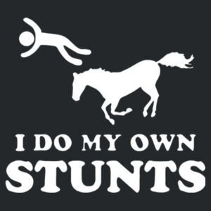 I Do My Own Stunts - Softstyle™ adult ringspun t-shirt Design