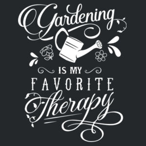 Gardening is My Favourite Therapy - Softstyle™ v-neck t-shirt Design