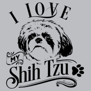I love my Shih Tzu - Softstyle™ women's ringspun t-shirt Design