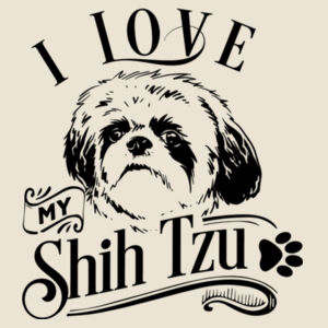 I love my Shih Tzu - Softstyle™ adult ringspun t-shirt Design