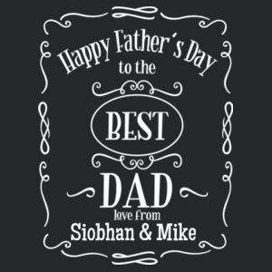 Customisable - Happy Fathers Day - Softstyle™ adult ringspun t-shirt Design
