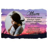 Customisable - Mum Slate with Poem - Medium Rectangle Photo Slate Design