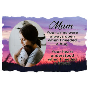 Customisable - Mum Slate with Poem - Medium Rectangle Photo Slate Design