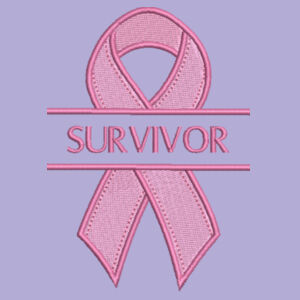 Survivor With Pink Ribbon - College hoodie Design
