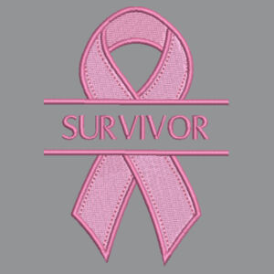 Survivor With Pink Ribbon - Softstyle™ adult ringspun t-shirt Design