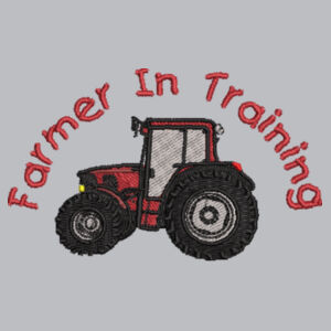 Farmer in Training Embroidered Red Design - Softstyle™ youth ringspun t-shirt Design