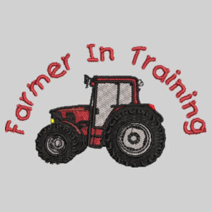 Farmer in Training Embroidered Red Design - Baby/toddler t-shirt Design