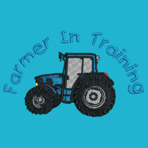 Farmer in Training Embroidered Blue Design - Baby/toddler t-shirt Design