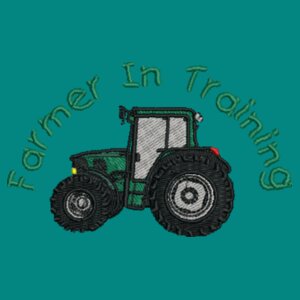 Farmer in Training Embroidered Green Design - Baby/toddler t-shirt Design