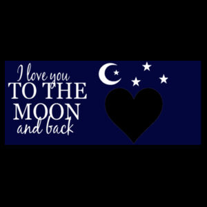 Customisable - I Love You To The Moon And Back - Magic Colour Changing Mug Design