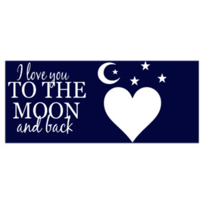 Customisable - I Love You To The Moon And Back - Mug - Ceramic 11oz Design