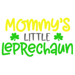 Mommy's Little Leprechaun - Short sleeved body suit with envelope neck opening Design