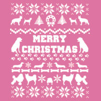 Doggy Christmas - Softstyle™ women's ringspun t-shirt Design