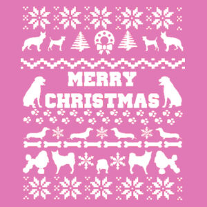 Doggy Christmas - Softstyle™ women's ringspun t-shirt Design