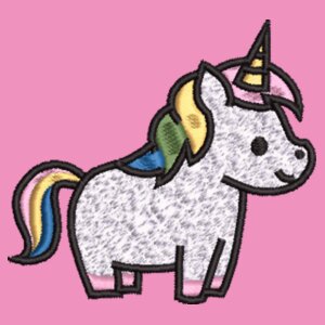 Cute Embroidered Unicorn - Baby sweatshirt Design