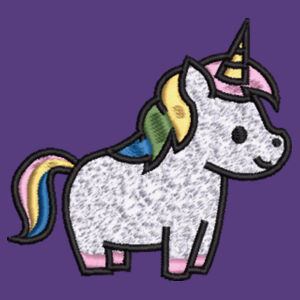 Cute Embroidered Unicorn - Zoodie Design