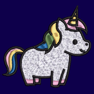 Cute Embroidered Unicorn - Varsity Hoodie Design