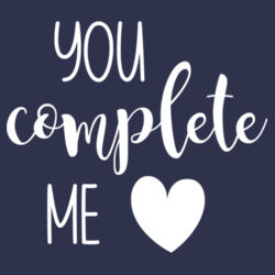 You Complete Me - Softstyle™ adult ringspun t-shirt Design