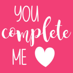 You Complete Me - Softstyle™ women's ringspun t-shirt Design
