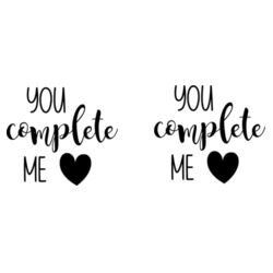 You Complete Me - 16oz Thermos Cup Design