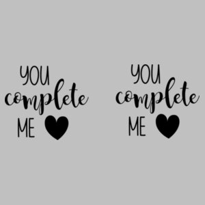 You Complete Me - Glitter Mug Design