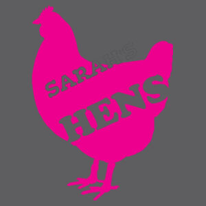Customisable - Hen Design - Softstyle™ v-neck t-shirt Design