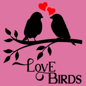 Love Birds - Softstyle™ women's ringspun t-shirt Design