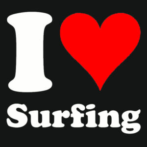 I Heart Surfing  - Varsity Hoodie Design