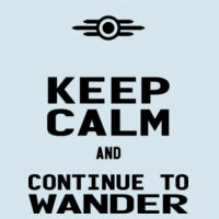 Keep Calm and Continue to Wander  - Softstyle™ adult ringspun t-shirt Design