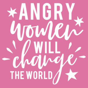 Angry Women  - Softstyle™ women's ringspun t-shirt Design