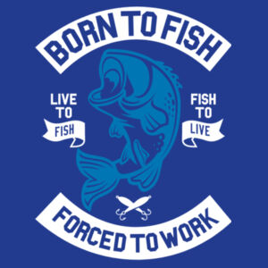 Born to Fish - College hoodie Design