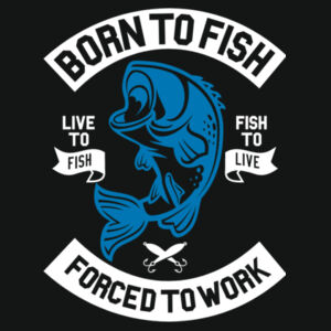 Born to Fish - Varsity Hoodie Design