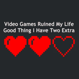 Videos Games Ruined My Life - Softstyle™ adult ringspun t-shirt Design