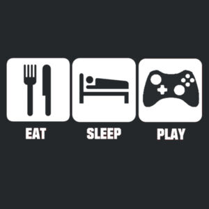 Eat, Sleep, Play xbox - Softstyle™ adult ringspun t-shirt Design